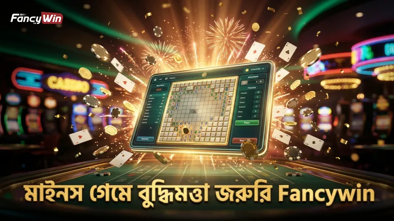 মাইনস গেম খেলায় বুদ্ধিমত্তার প্রয়োজনীয়তা স্পষ্ট।